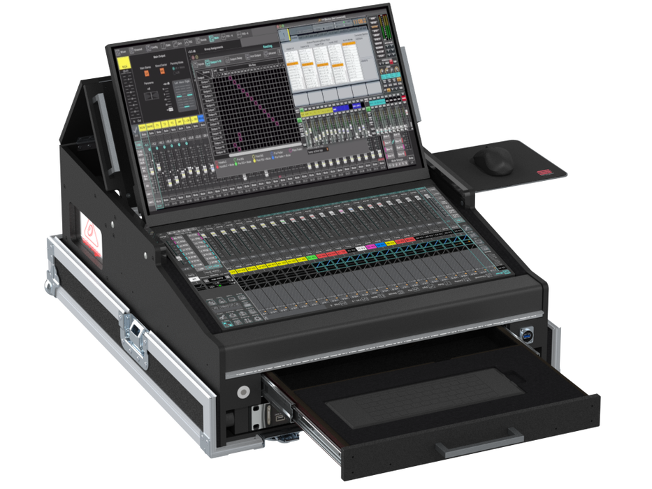 Santosom Flight case PRO-5R, Behringer X32 CORE