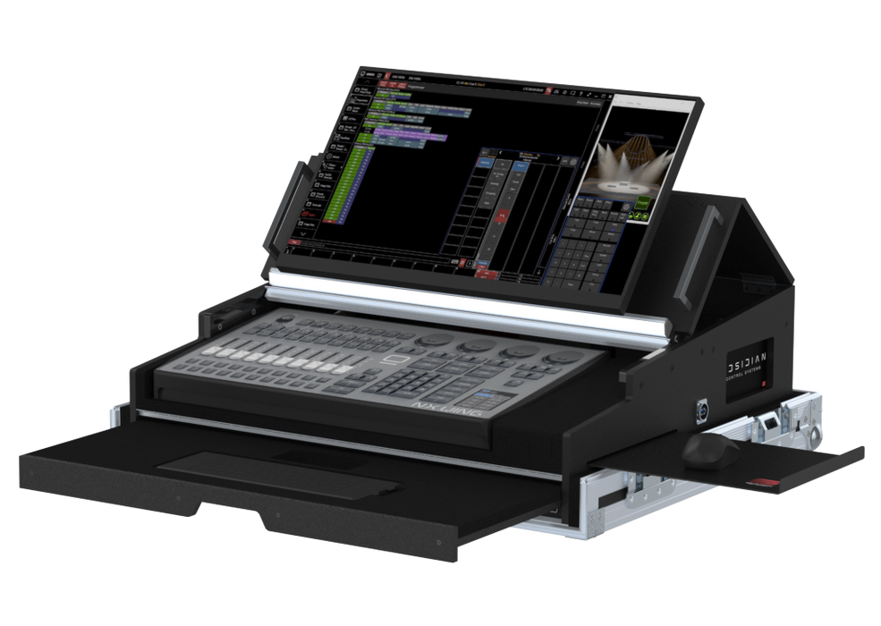 Santosom Lighting controller Flight case PRO-5, Obsidian Control NX Wing