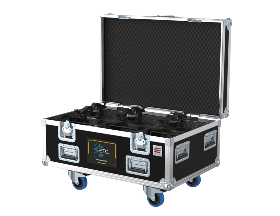 Santosom Flight case PRO-1, 6x ETC ColorSource CYC (Clamps on)