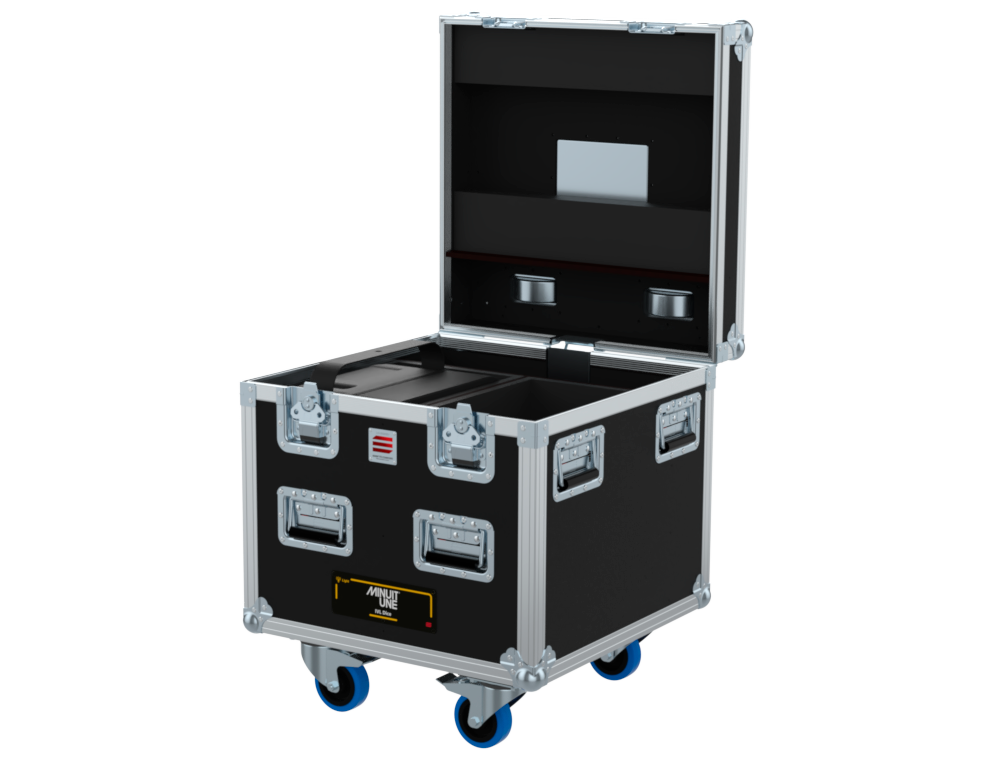 Santosom Projector Flight case PRO, 2x Minuit Une Dice