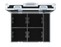 Santosom Flight case PRO-1, 4x Lens Chauvet Ovation Zoom 15-30º