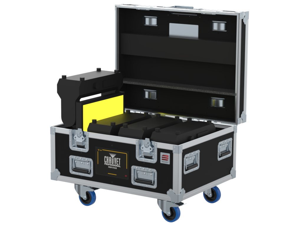 Santosom Blinder Flight Case PRO, 4x Chauvet Strike M