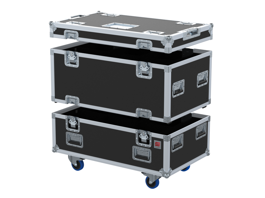 Santosom Flight case PRO-3, 12x PROJ 26.27 (26x27x34cm UID)