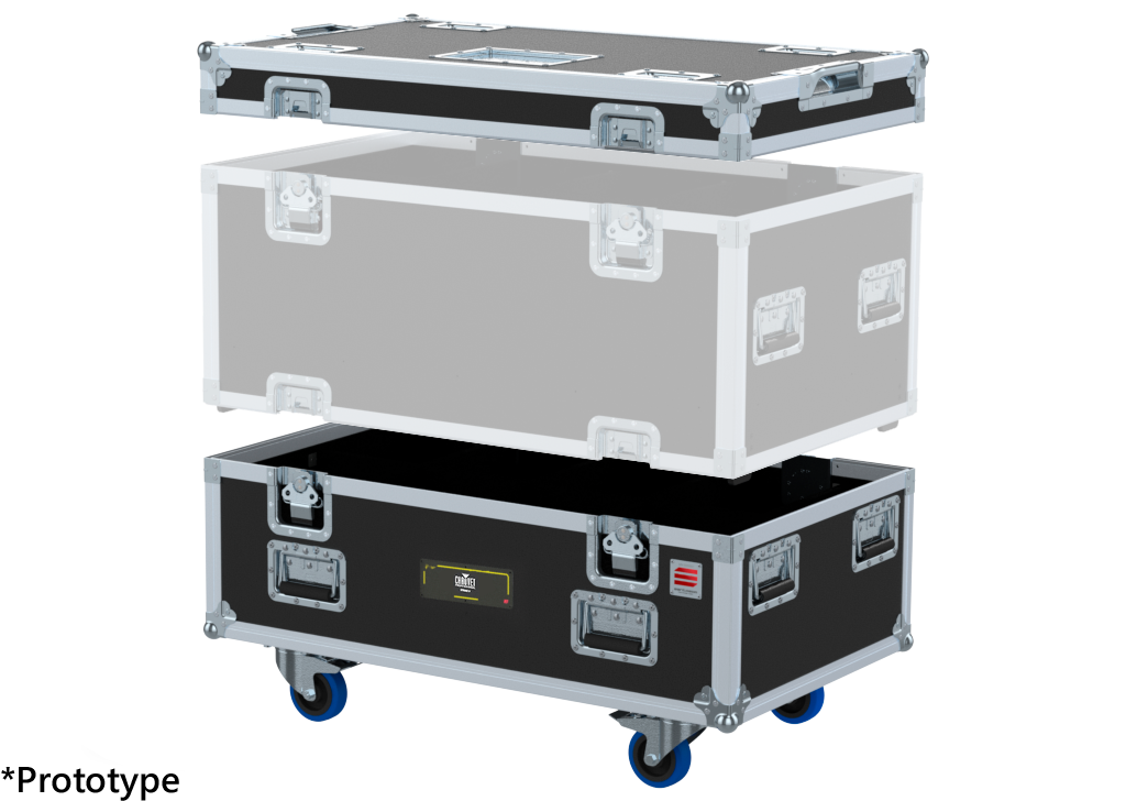 SANTOSOM Flight case PRO-AS, 4x Chauvet STRIKE V