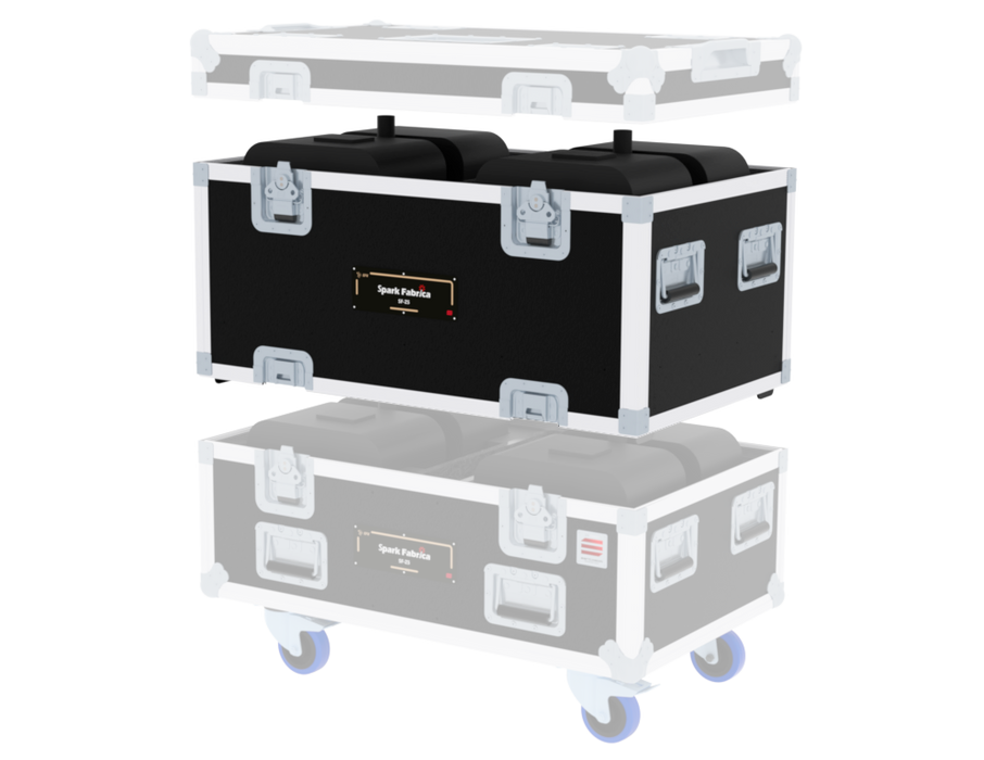 SANTOSOM Flight case Extension, 2x Spark Fabrica SF-Z5