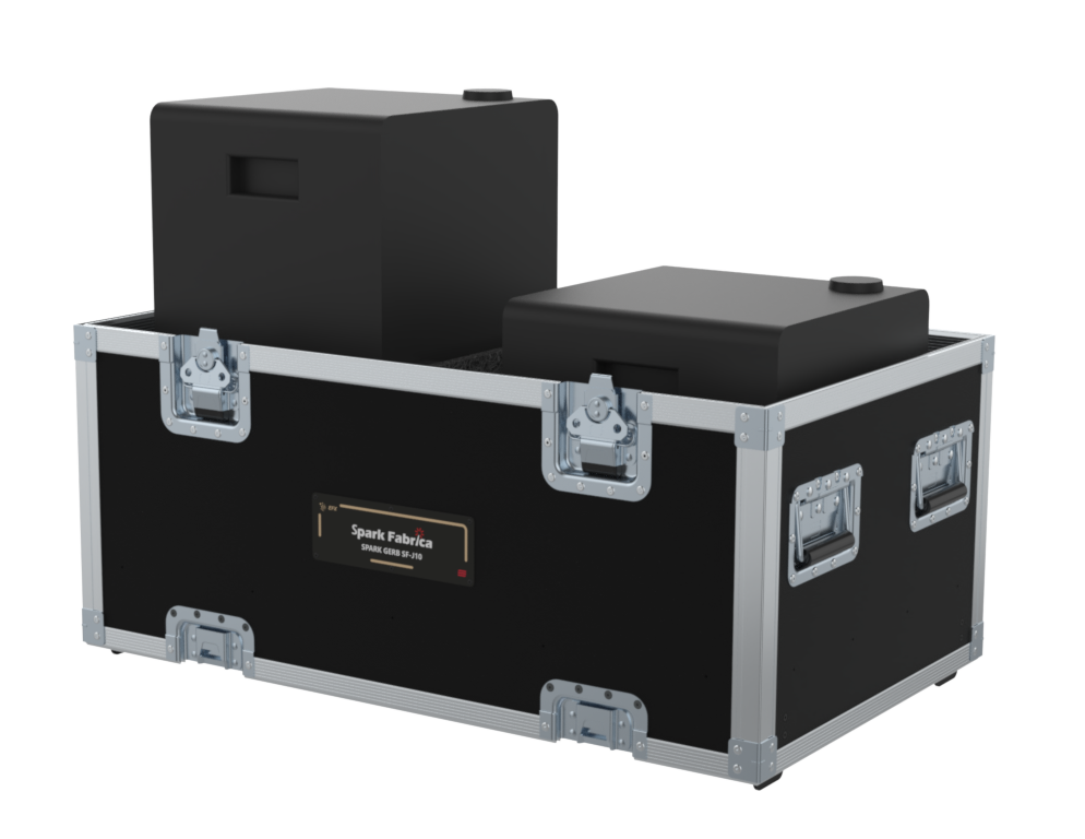 SANTOSOM Flight case Extension, 2x Spark Fabrica SF 10 (gerb)
