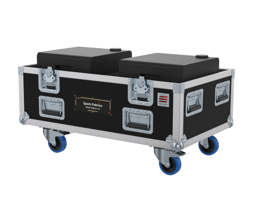 SANTOSOM Flight case PRO, 2x Spark Fabrica SF 10 (gerb)
