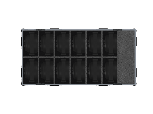SANTOSOM Flight case PRO-AS, 12x Weywin Mini SUN-7