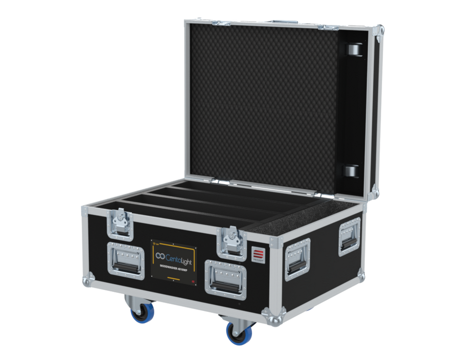 Santosom Projector Flight case PRO, 4x CentoLight MOODWASHER 4810WP