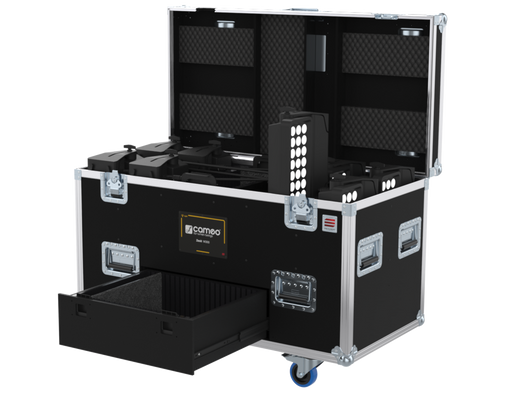 Santosom Projector Flight case, 8x Cameo Zenit W300/B200 (377x140x256)