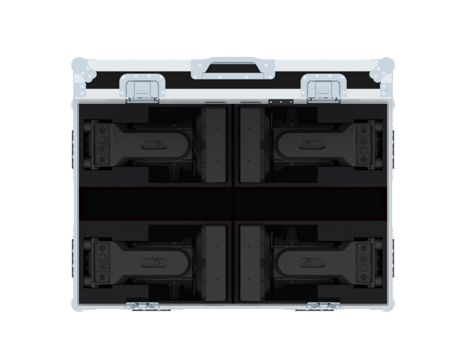 SANTOSOM Flight case PRO-W, 4x Elation Pulse Panel FX