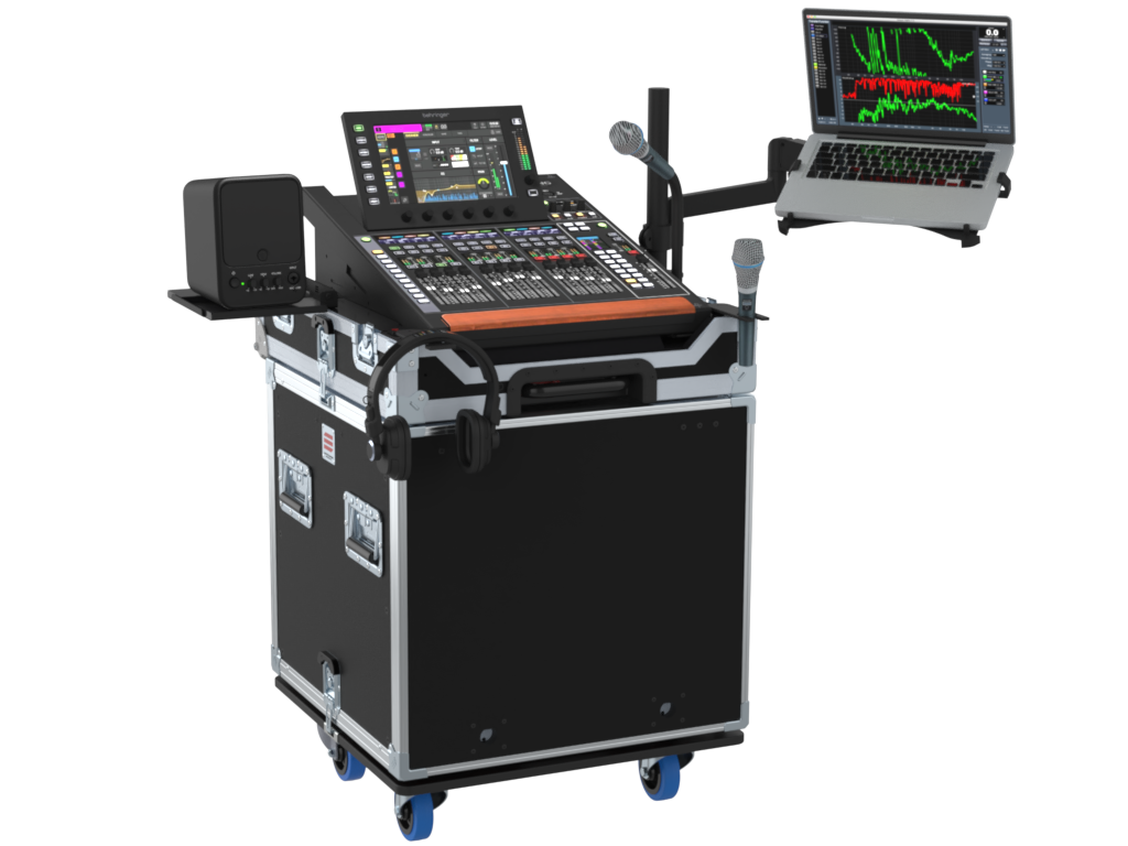 SANTOSOM Flight case, Behringer Wing compact (chariot et empilable)