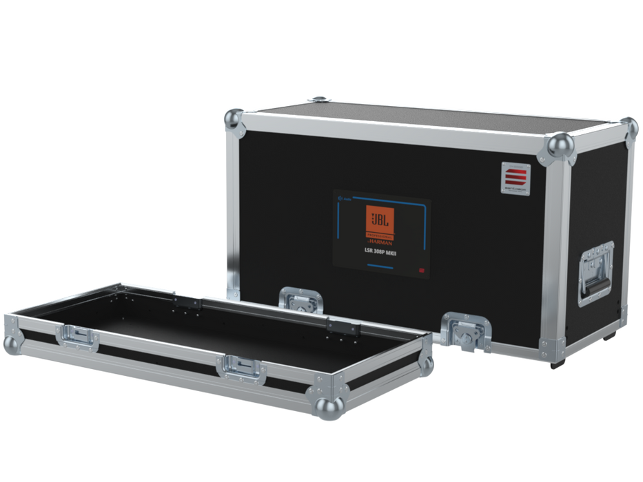 SANTOSOM Flight Case, 2x JBL LSR 308P MKII