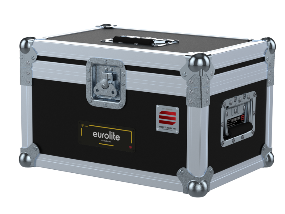 SANTOSOM Hand case M1, 2x EUROLITE LED CLS-9 QCL