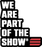 We Are Part Of The Show® Sticker (Vertical)