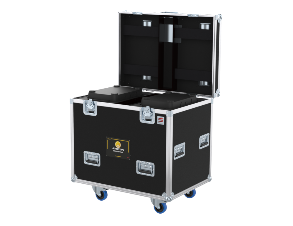 SANTOSOM Flight case PRO, 2x Ayrton WildSun K9 Wash (No Foam)