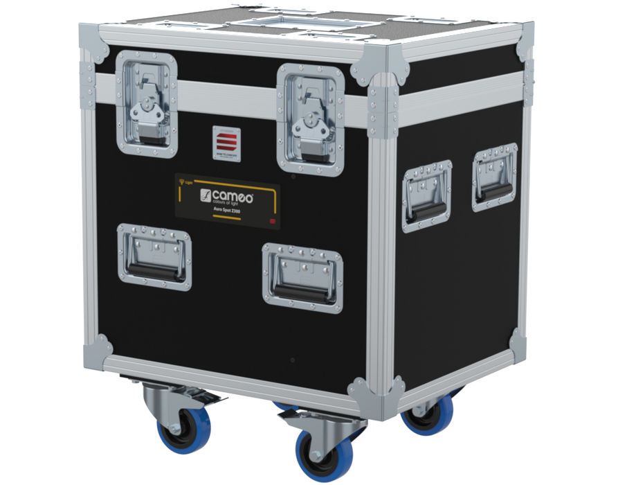SANTOSOM Flight case PRO, 2x Cameo Auro Spot Z300 (no foam shell)