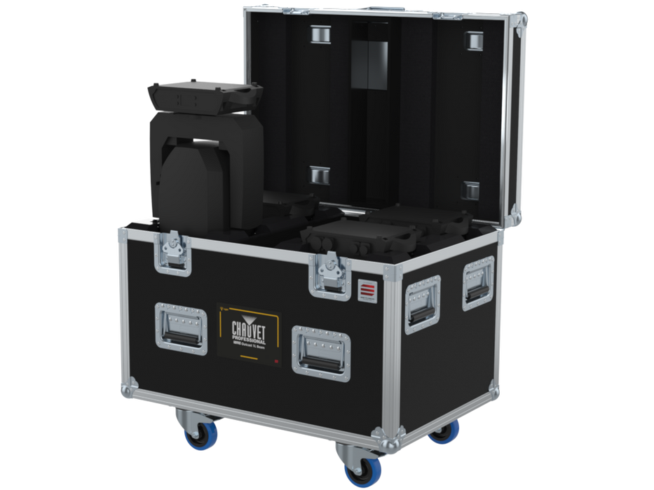 SANTOSOM Moving Head Flight Case PRO, 4x Chauvet Rogue Outcast 1L Beam