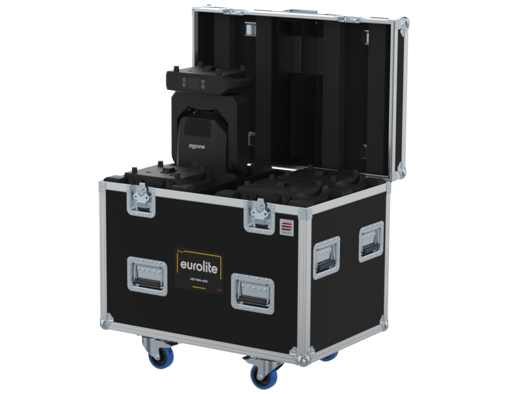 Santosom Moving Head Flight case PRO, 4x EUROLITE LED TMH-s250