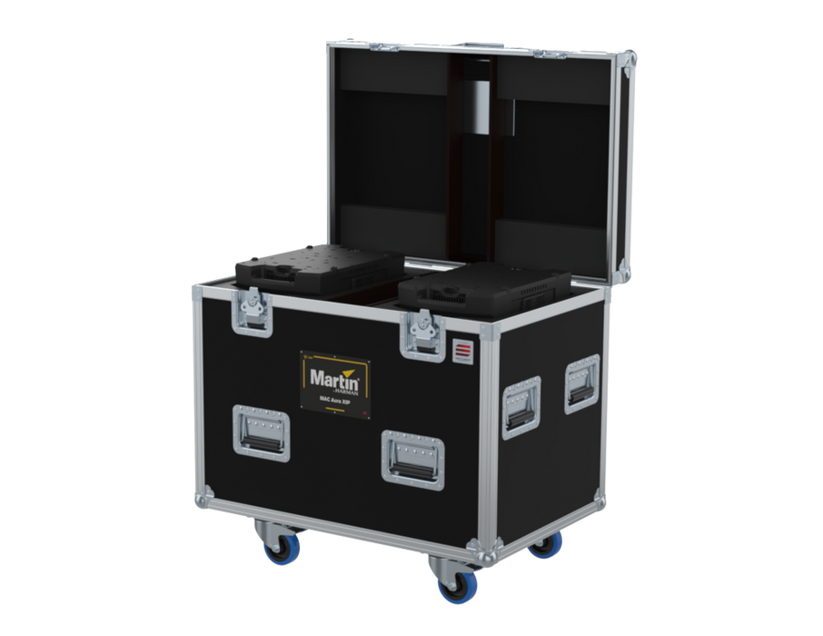 SANTOSOM Moving Head Flight case PRO, 2x AURA RAVEN XIP (no foam Shell)