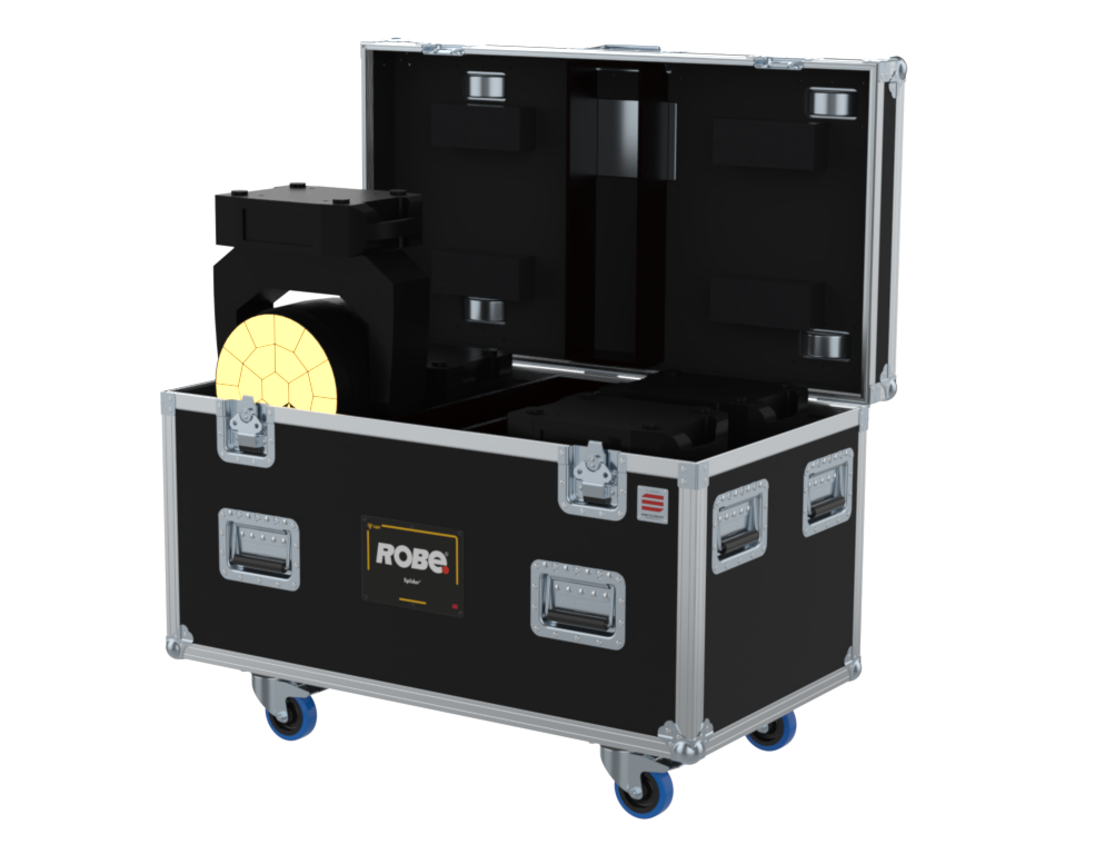 Santosom Moving Head Flight case PRO, 4x Robe Spiider