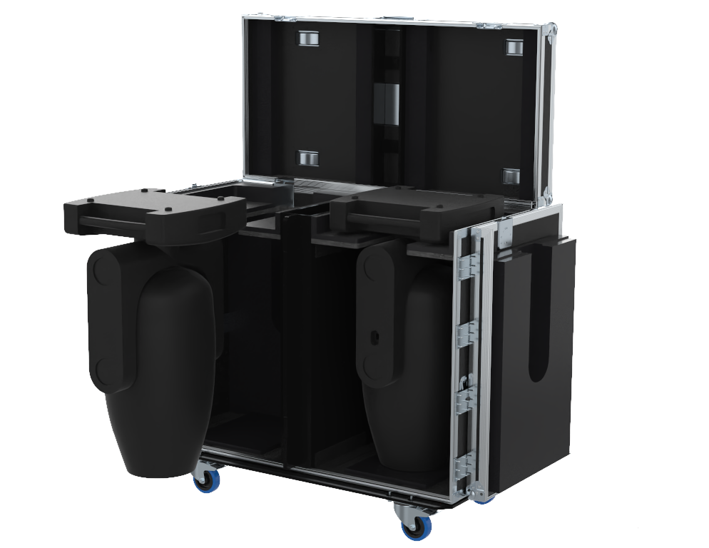 SANTOSOM Moving Head Flight case PRO, 2x Clay Paky Axcor Profile 900