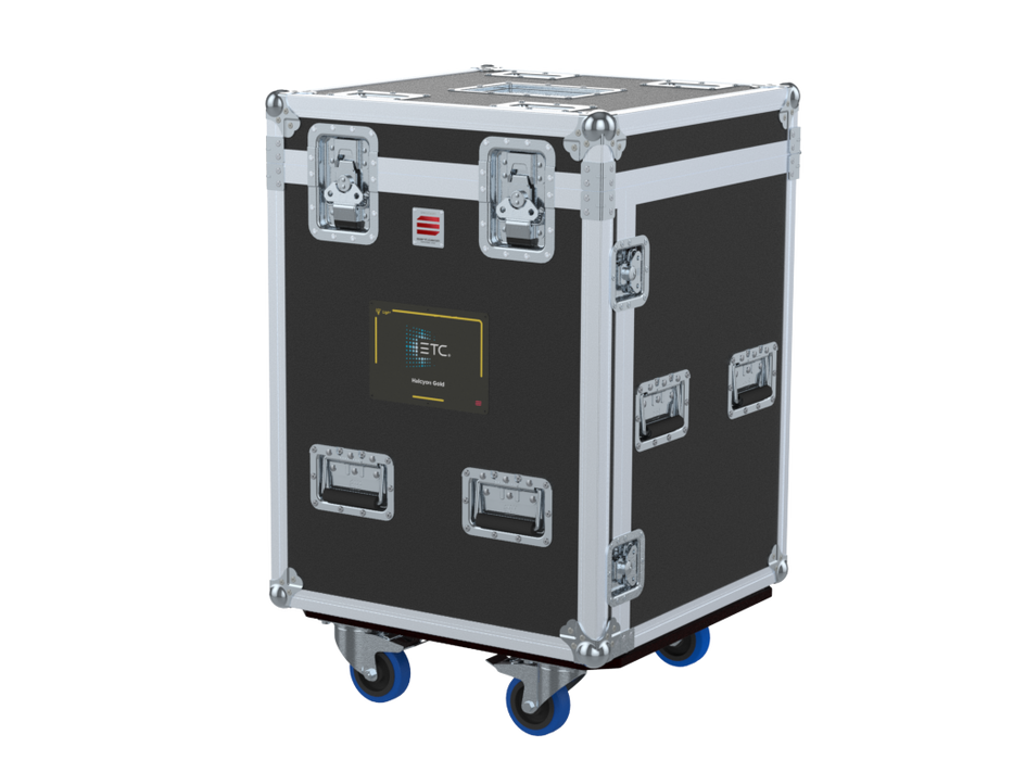 Santosom Moving Head Flight case PRO, 1x ETC Halcyon Gold