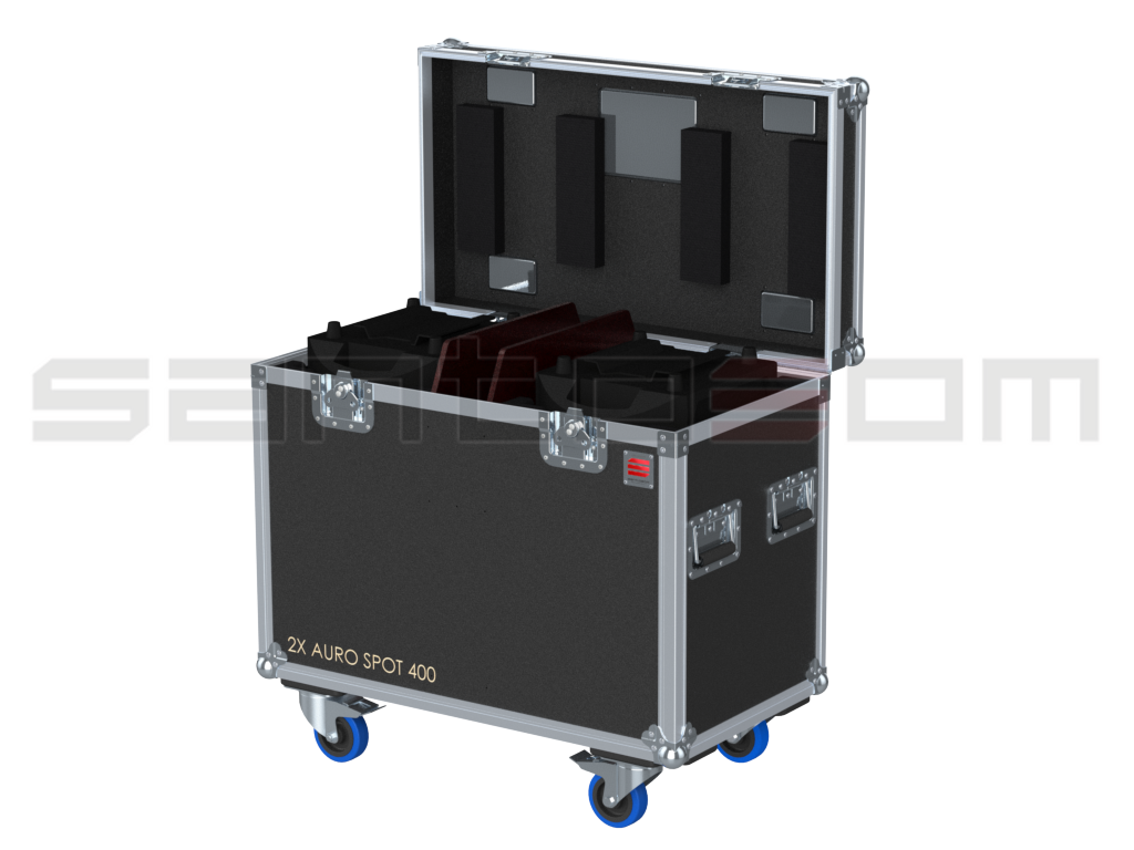 Santosom Moving Head Flight case, 2x Cameo Auro Spot 400