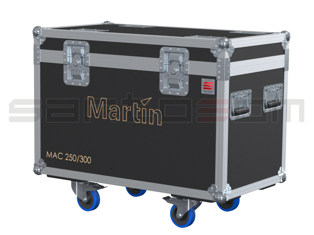 Santosom Moving Head Flight case, 2x Martin Mac 250/300