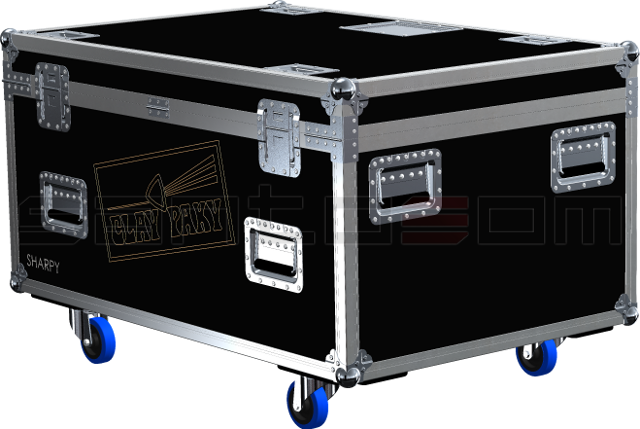 Santosom Moving Head Flight case PRO, 4x Clay Paky Sharpy (no Foam shell)
