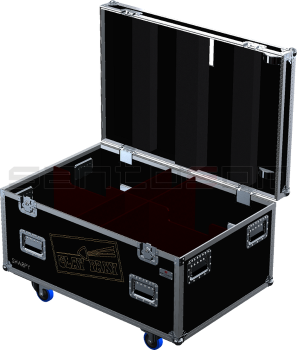Santosom Moving Head Flight case PRO, 4x Clay Paky Sharpy (no Foam shell)