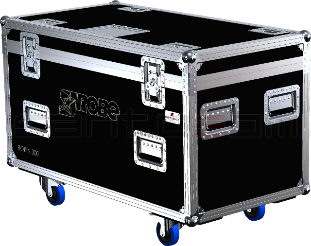 Santosom Moving Head Flight Case, 2x Robe Robin 300