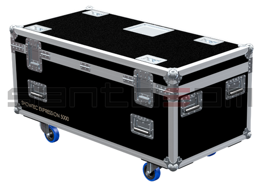 Santosom Moving Head Flight Case, 6x Showtec Expression 5000 + Acess.