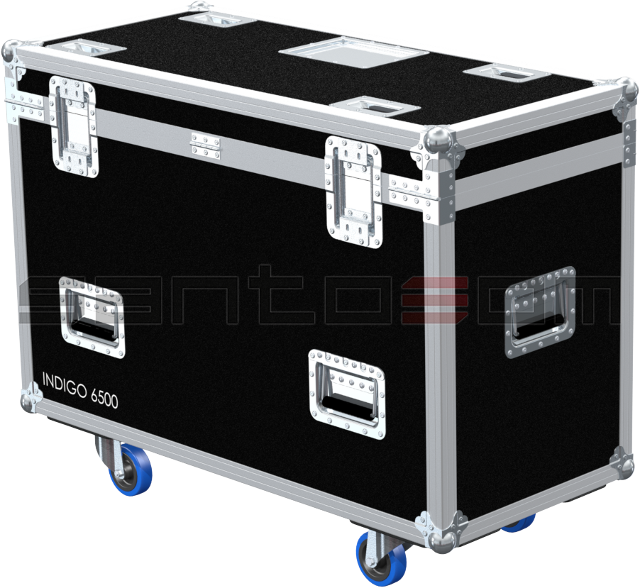 Santosom Moving Head Flight Case, 2x Showtec Indigo 6500