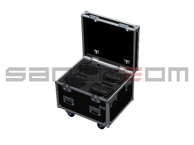 Santosom Moving Head Flight Case, 4x GLP Volks Licht