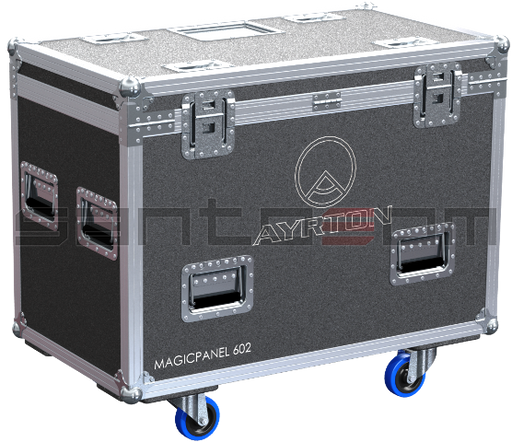 Santosom Moving Head Flight Case, 2x Ayrton Magicpanel 602 (No Foam Shell)