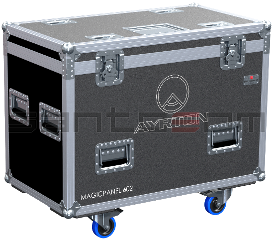 Santosom Moving Head Flight Case, 2x Ayrton Magicpanel 602 (No Foam Shell)