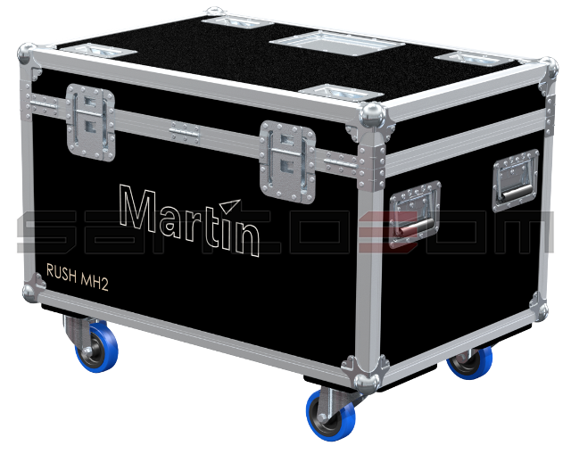 Santosom Moving Head Flight Case PRO, 8x Martin Rush MH 2 Wash