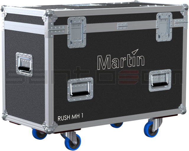 Santosom Moving Head Flight Case PRO, 2x Martin Rush MH1 Profile / Profile Plus