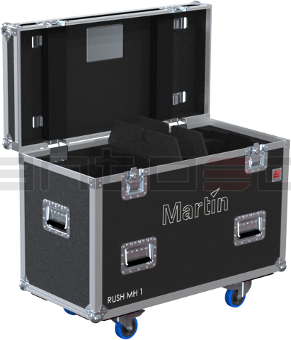 Santosom Moving Head Flight Case PRO, 2x Martin Rush MH1 Profile / Profile Plus