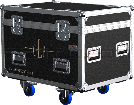 Santosom Moving Head Flight case, 4x GLP Impression X4