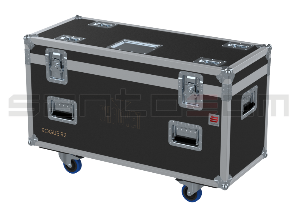 Santosom Moving Head Flight case PRO, 2x Chauvet Rogue R2/R2X Beam/ Spot