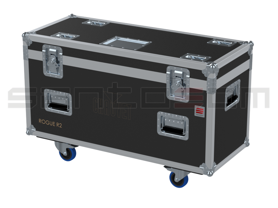 Santosom Moving Head Flight case PRO, 2x Chauvet Rogue R2/R2X Beam/ Spot