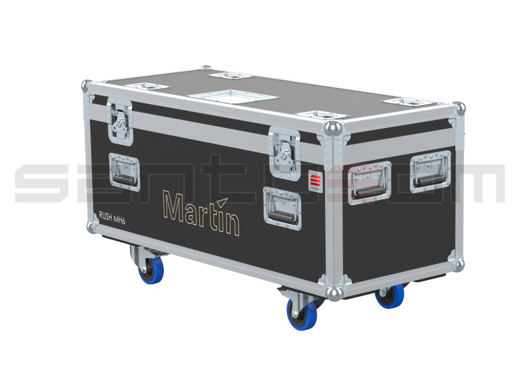 Santosom Moving Head Flight case PRO, 6x Martin Rush MH6