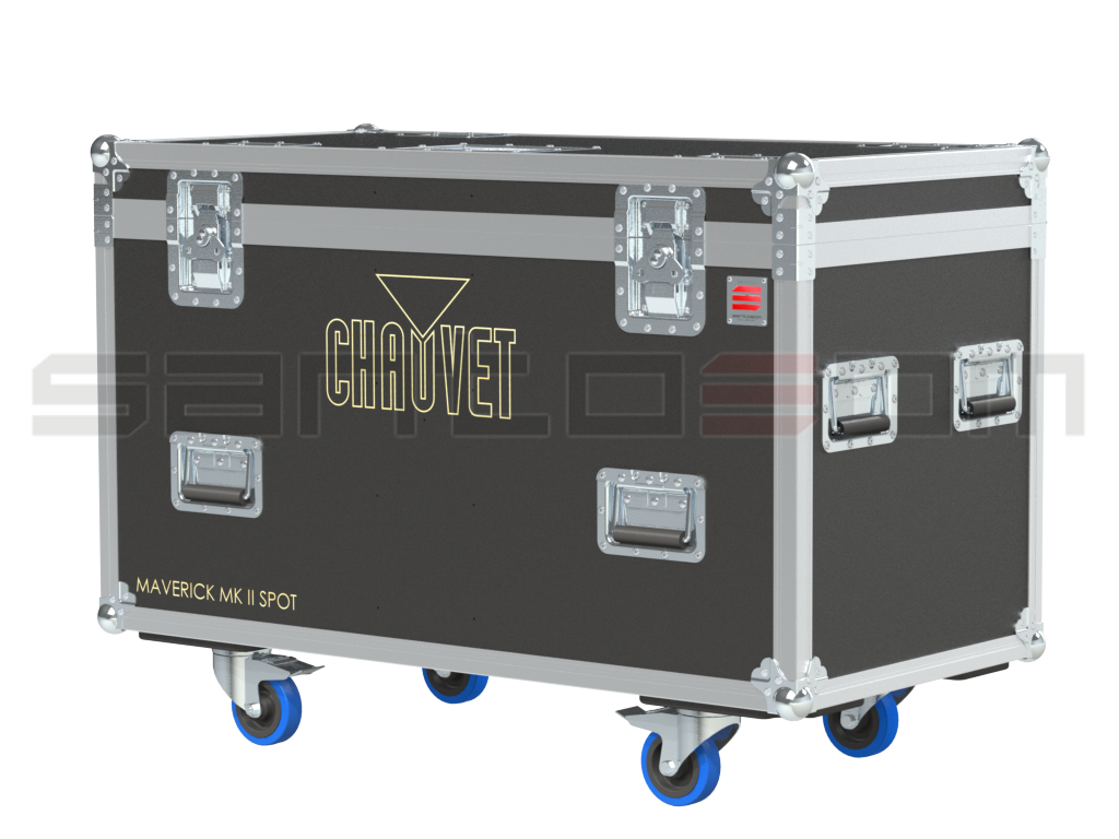 Santosom Moving Head Flight case PRO, 2x Chauvet Maverick MKII Spot