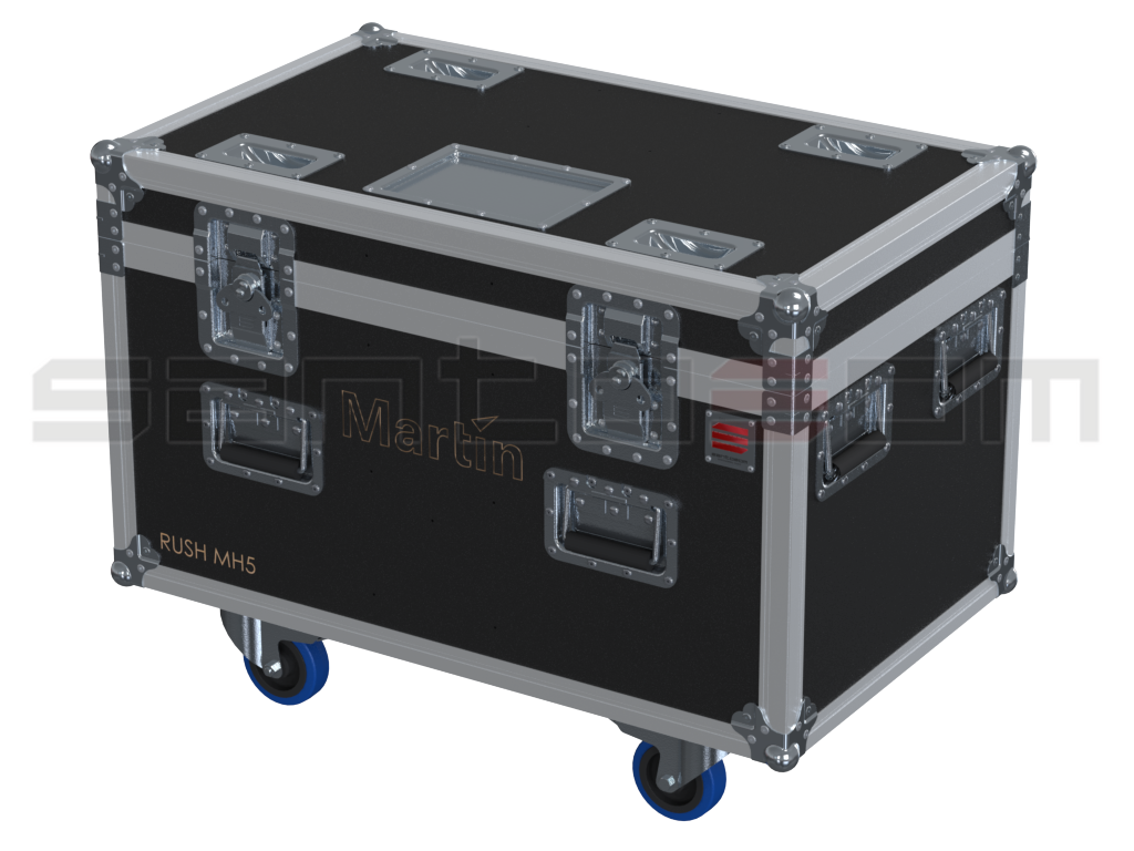 Santosom Moving Head Flight case PRO, 4x Martin Rush MH5
