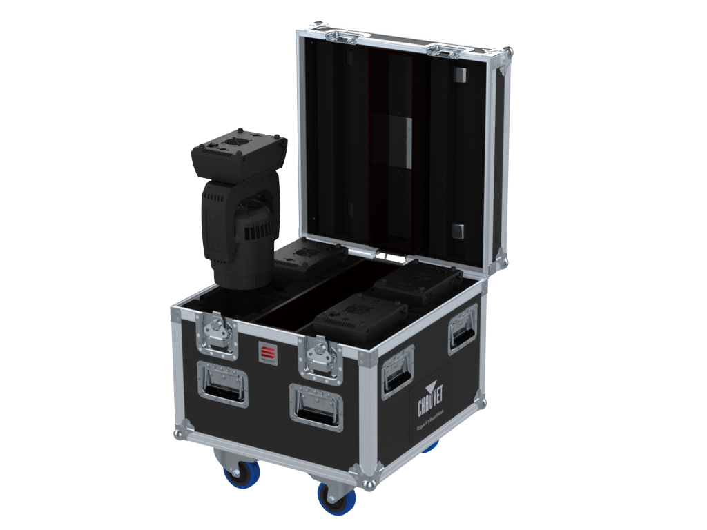 Santosom Moving Head Flight case PRO, 4x Chauvet Rogue R1 Beam Wash