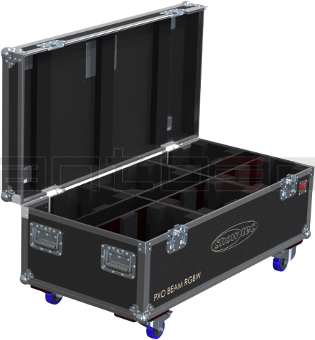 Santosom Moving Head Flight Case PRO, 6x Showtec PXO BEAM RGBW