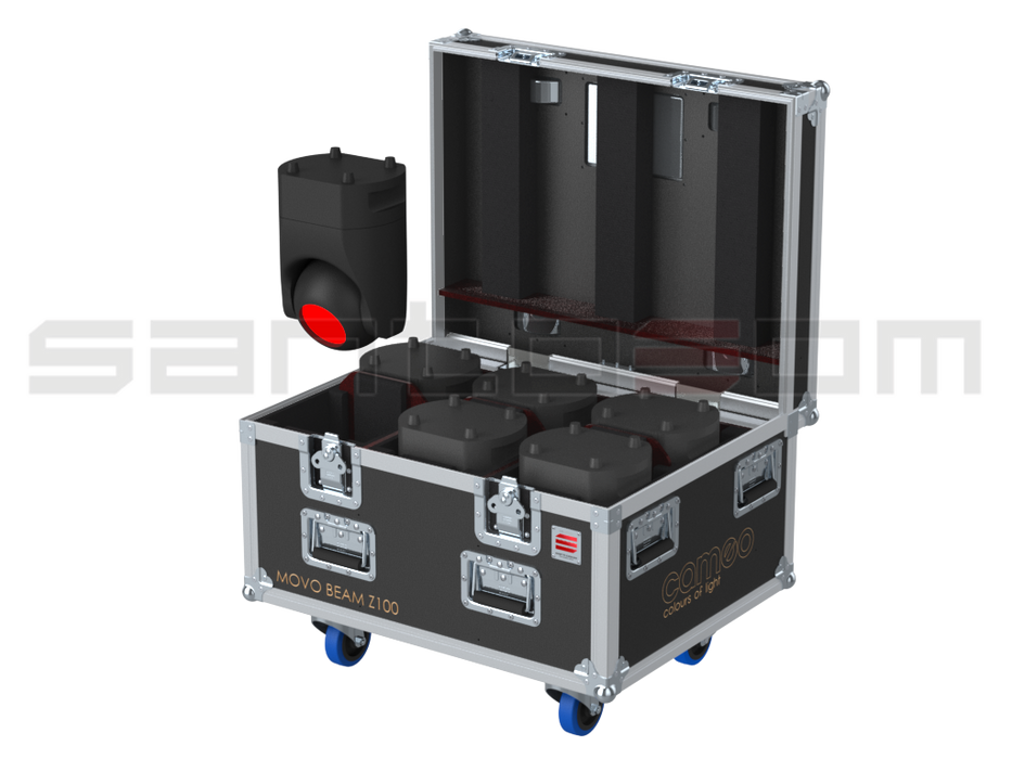 Santosom Moving Head Flight Case PRO, 6x Cameo Movo Beam Z100