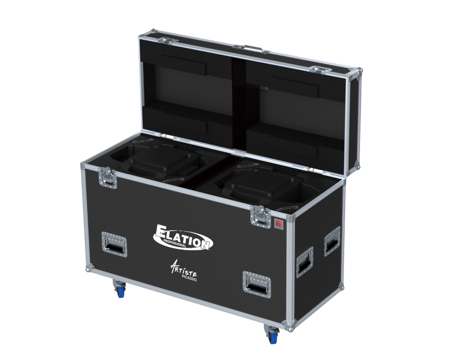 Santosom Moving Head Flight case, 2x Elation Picasso (No Foam shell)